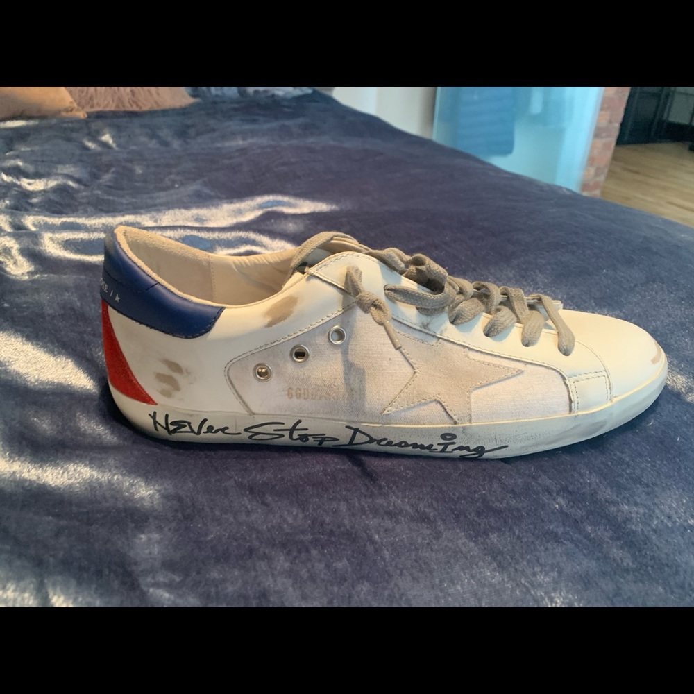 MENS size 44: Golden Goose sneakers- never worn- new in box.